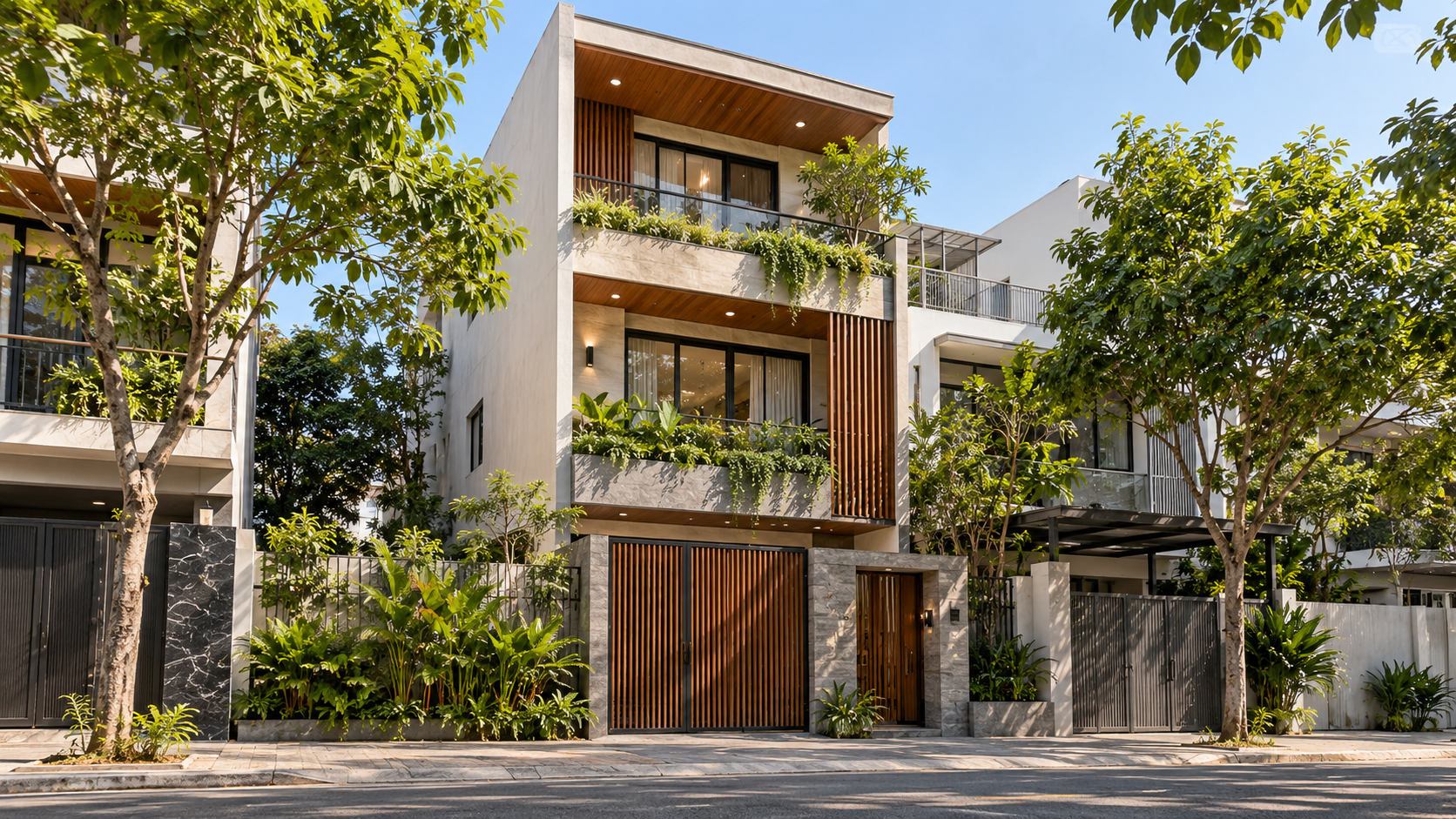 Nhà phố hiện đại, tiện nghi